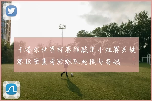 卡塔尔世界杯赛程敲定小组赛关键赛段密集考验球队轮换与备战